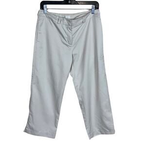 Lady Hagen Relaxed Leg Capri Pant Light Khaki Size 8